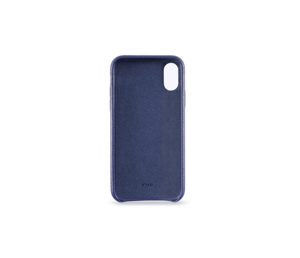 Etui Leather Case do iPhone X niebieskie - 1388481 - zdjęcie 4